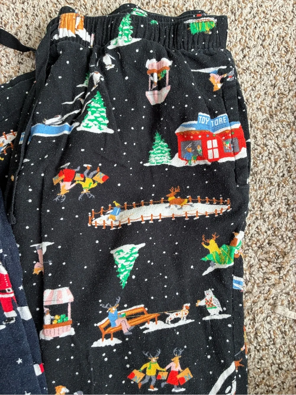 Bundle 2 Men Christmas pajama pants with Santa Claus